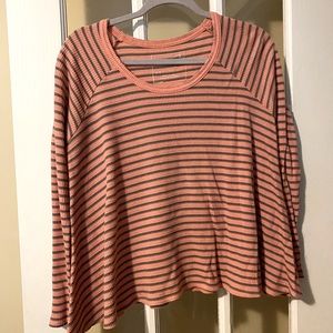 Free people swingy striped thermal